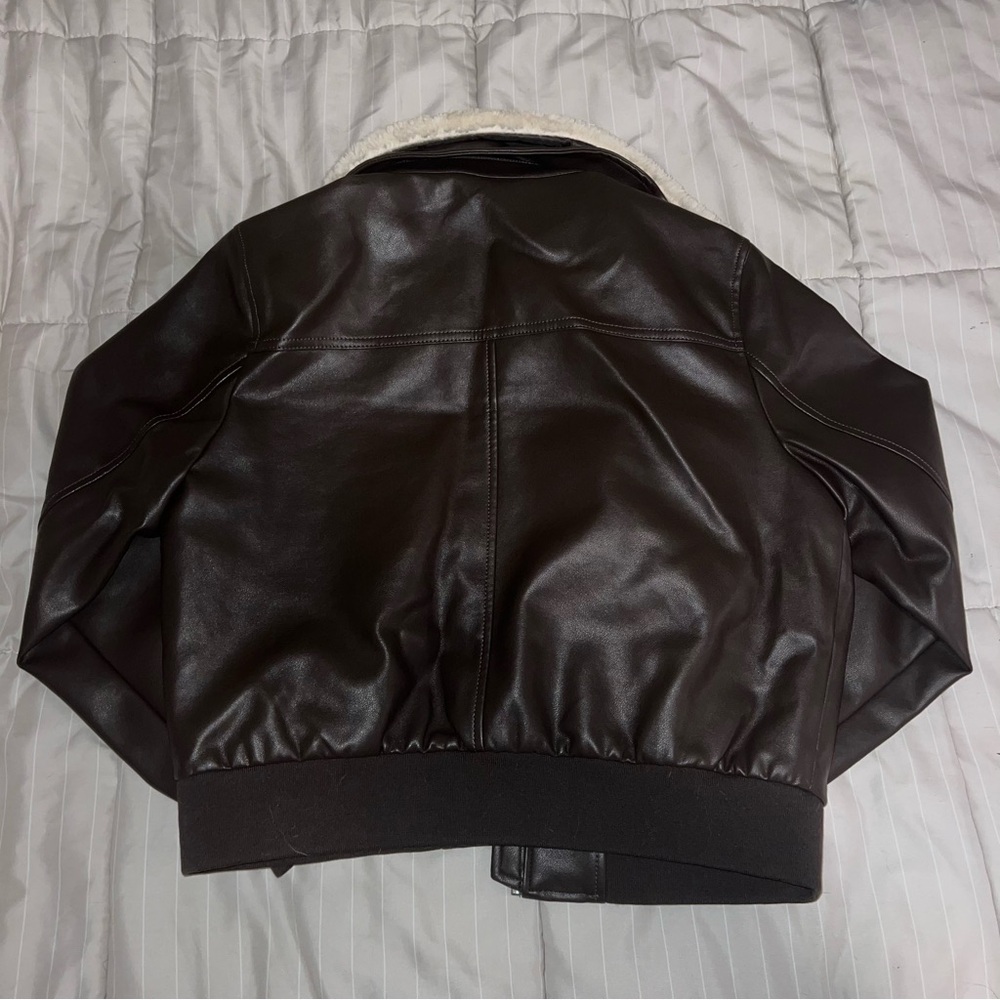 NWT Gap Leather Jacket - Picture 2 of 5